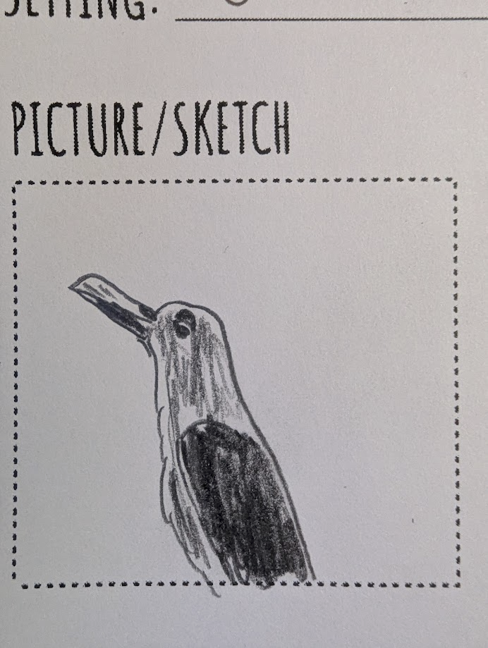 A poorly drawn Philippines Jungle Crow