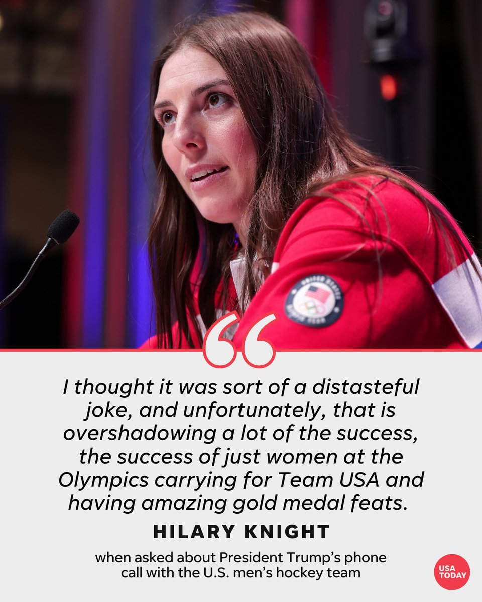 The team captain of the women makes clear what she thinks of Trump.