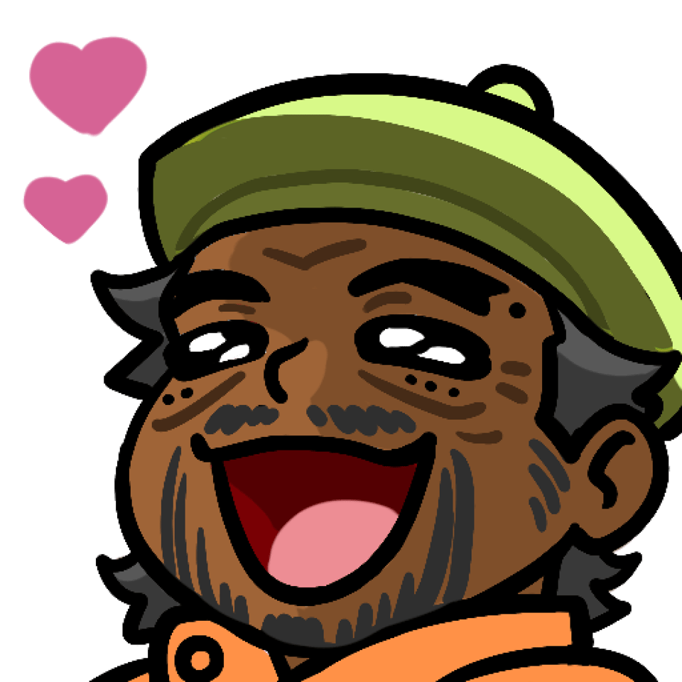 El Ojo from Young suns looking super happy and smiling with mouth open and hearts