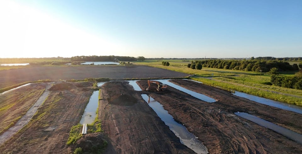 Luchtfoto nieuwe sloten