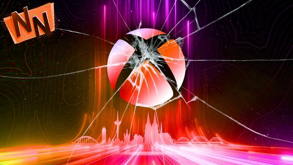 Nerd Nest thumbnail with a splintered Xbox logo