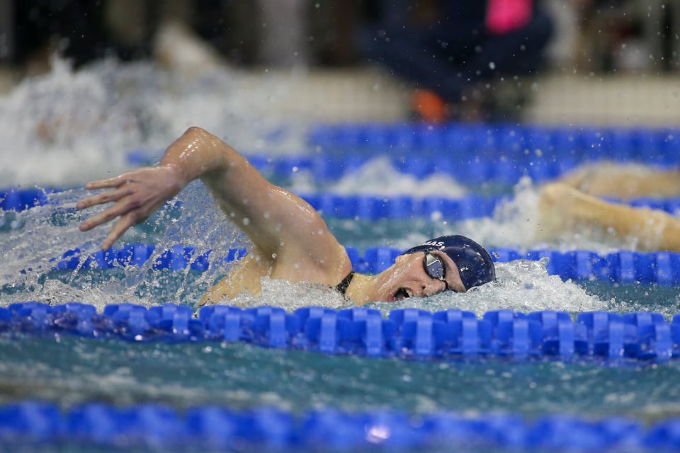 Penn Quakers swimmer Lia Thomas swims the 200 free