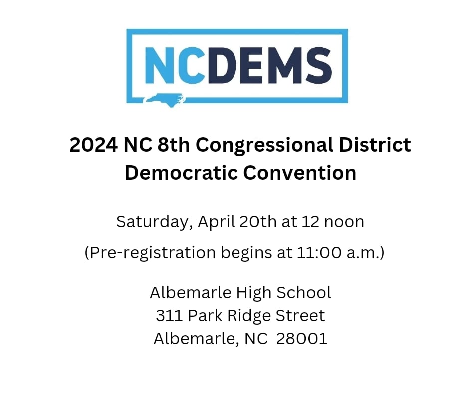 2024 NC 8th Congressional District Democratic Convention