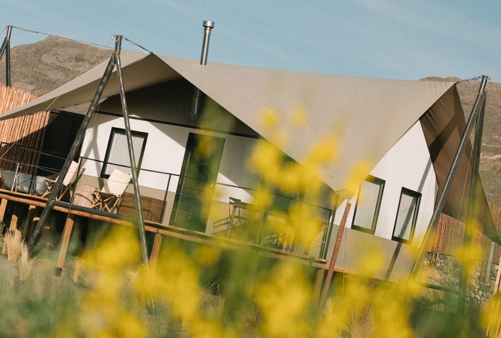 The camp built from a 90-year-old photograph