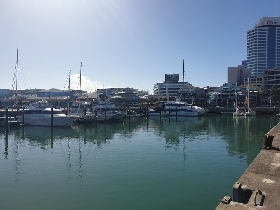 Auckland Harbourside on the viaduct