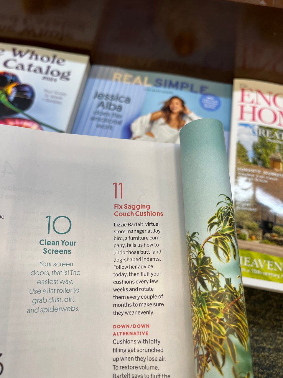 Inside the magazine - lessons about maintaining upholstered furniture