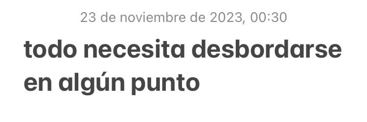 the words todo necesidad de desarrollo en algin punto