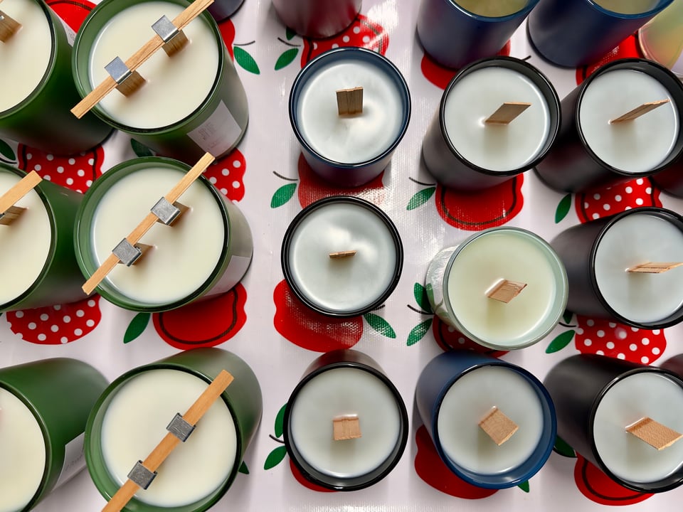 Candles curing including the XL vessel.