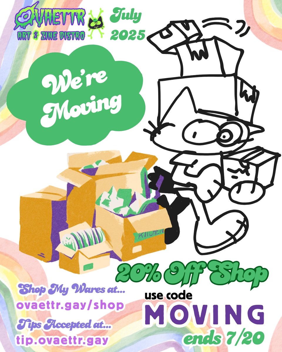 We're Moving Use code MOVING for 20% off shop