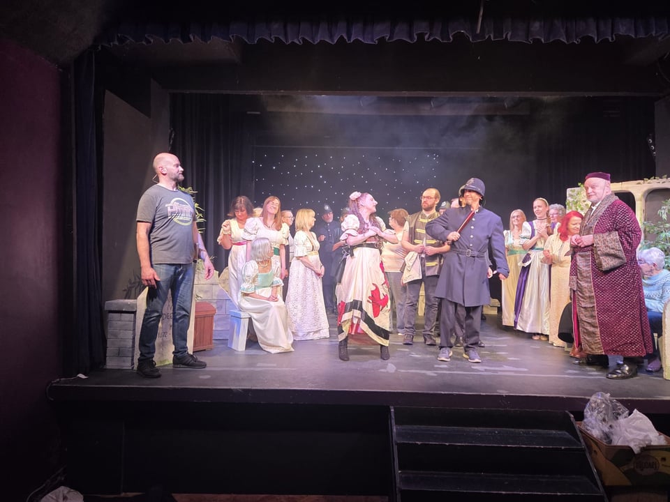 The Police Sergeant's entrance (Tech rehearsal)