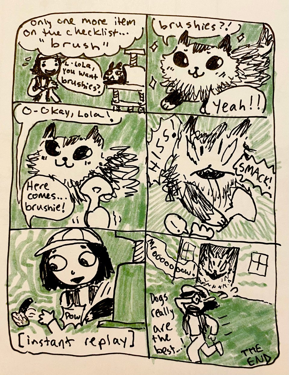 comic 4 about babysitting Lola (the shocking conclusion)