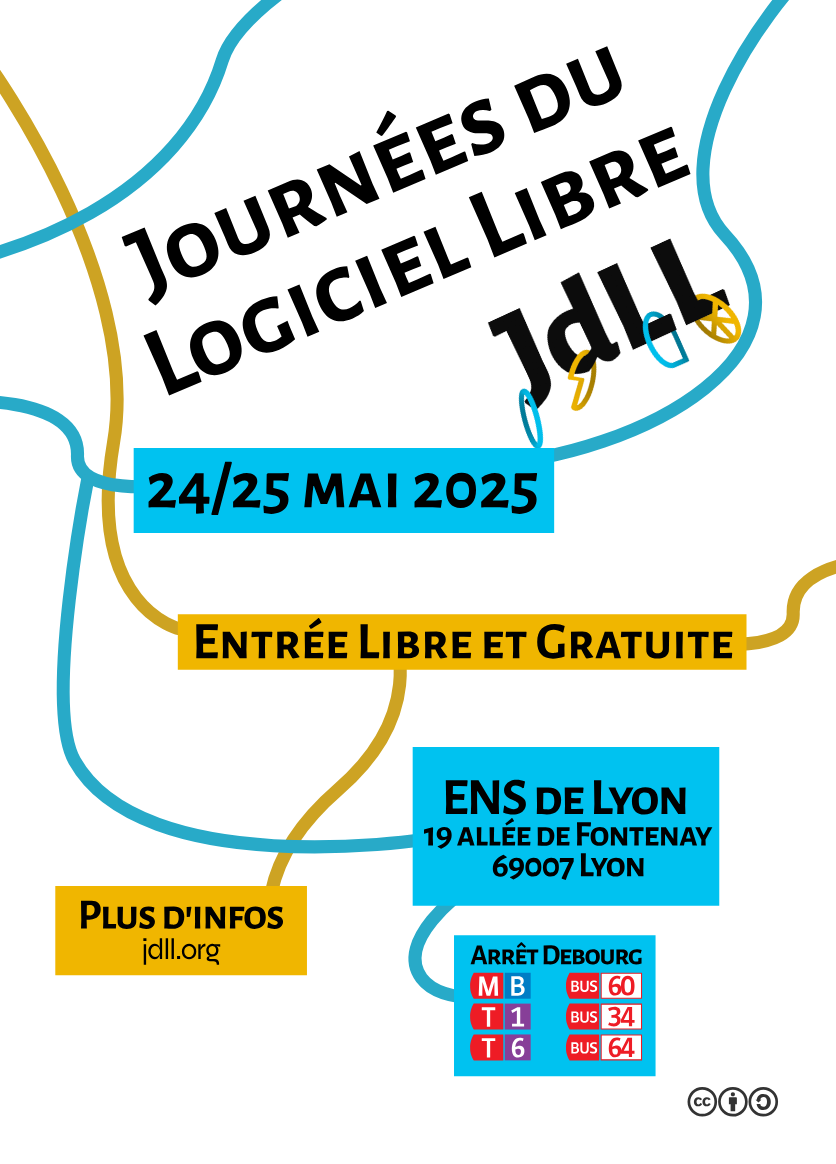 flyer des JdLL, 24 et 25 mai 2025 ENS de Lyon (arrêt Debourg), entrée libre et gratuite