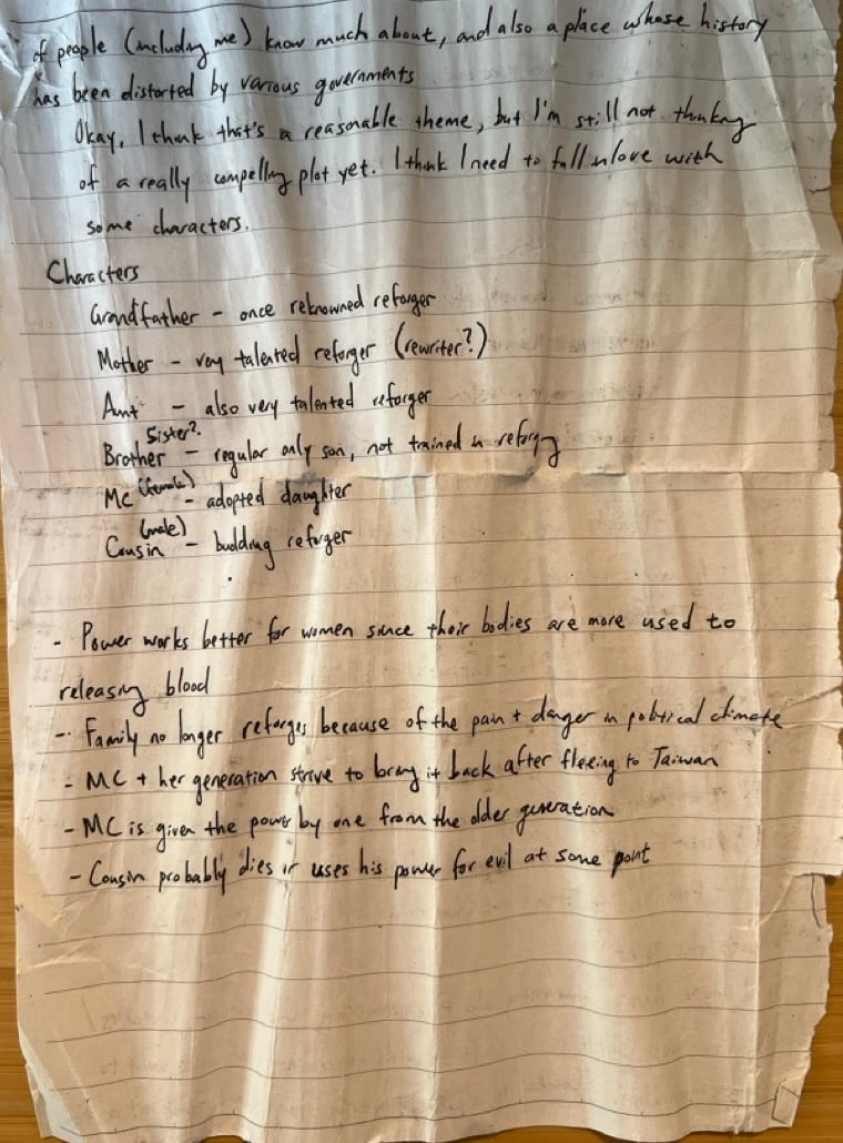 A photo of a note from 8/14/2020, part 2. Transcript below.