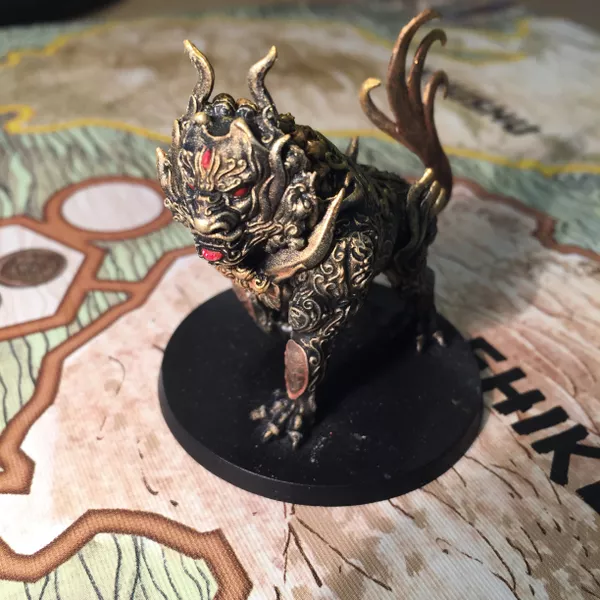 Image of a playing piece on a map