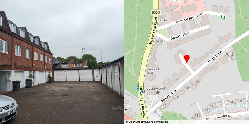 A picture and map of the mews