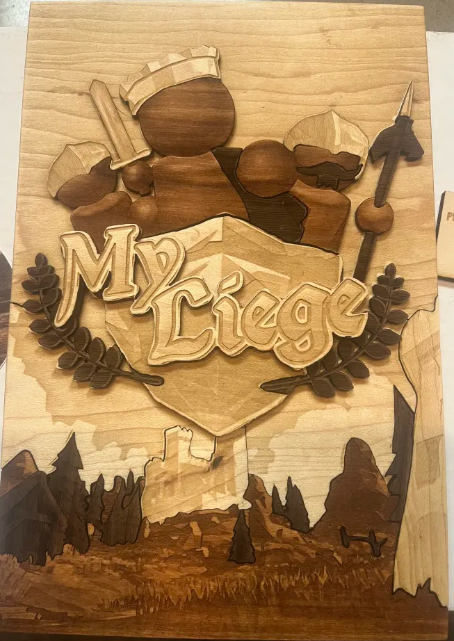 Wood version of the My Liege splash art.