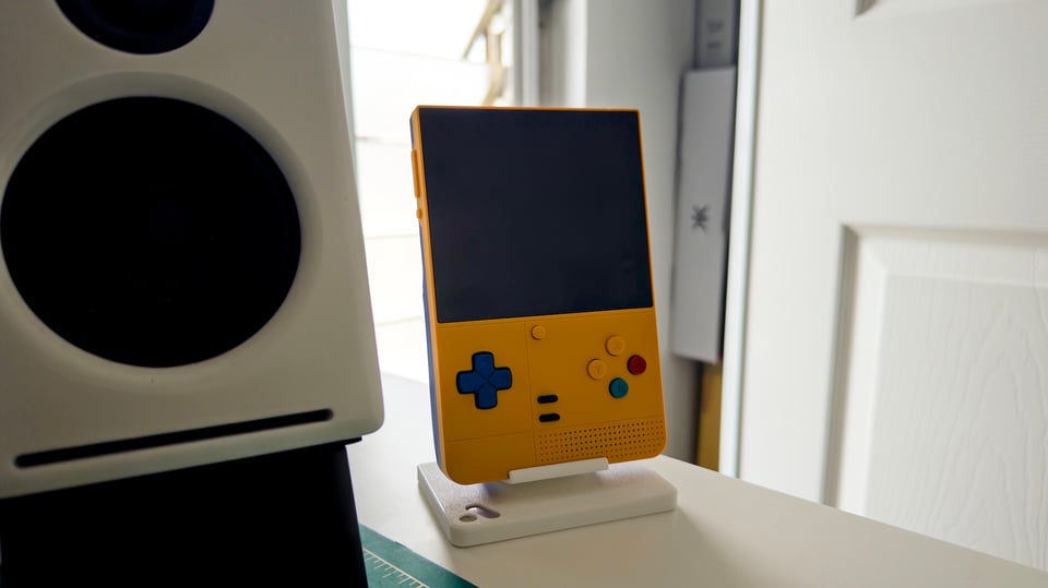 Retroid Pocket Classic sitting on a desk