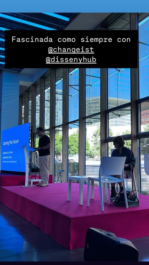 Instagram story image of Changeist presenting at Marato DHub 24.