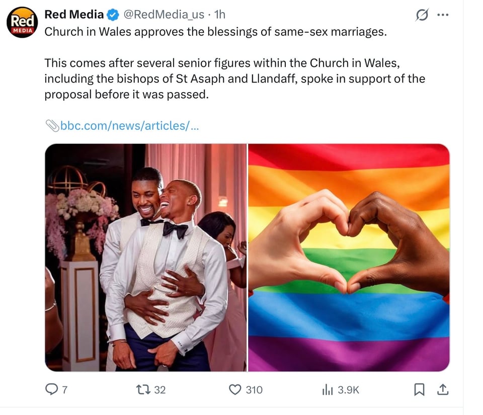 Wales has same-sex blessings