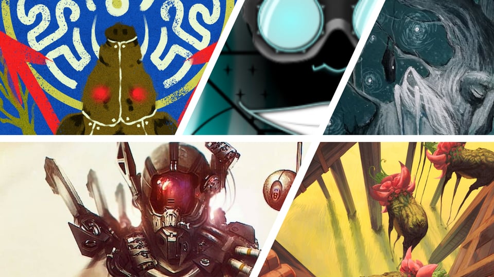 collage of images associated with the 5 main stories recommended in this installment