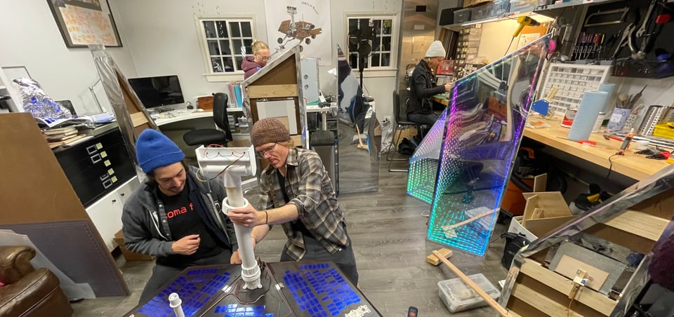 Behind the scenes work day