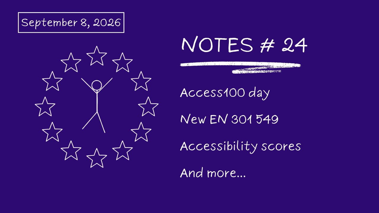 Notes # 24: What Changed In EN 301 549 Version 4.1.1?