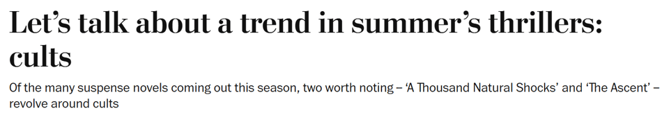 Let's talk about cults