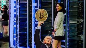 Trump became more like a barker at a circus than a real estate man. Fans took their picture with a cutout of him.