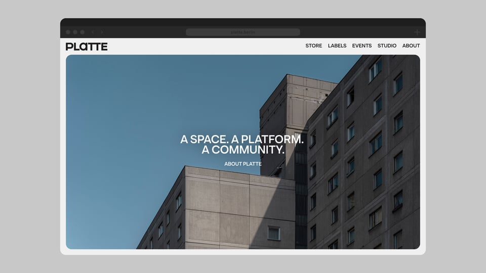 A new digital home for PLATTE.Berlin, the next-gen fashion hub