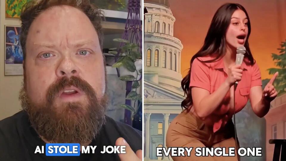Sloan right, George Brett Olson the comedian "she" stole from left.