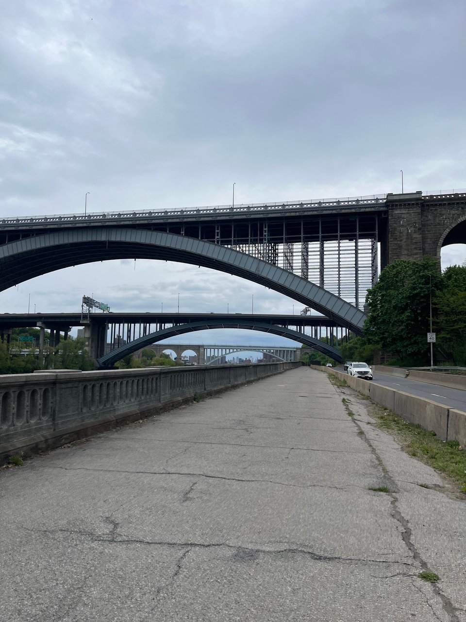 Three bridges in the evening
