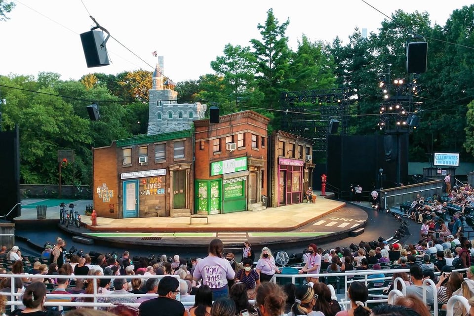 Romeo and Juliet at Central Park's newly revitalized Delacorte Theater