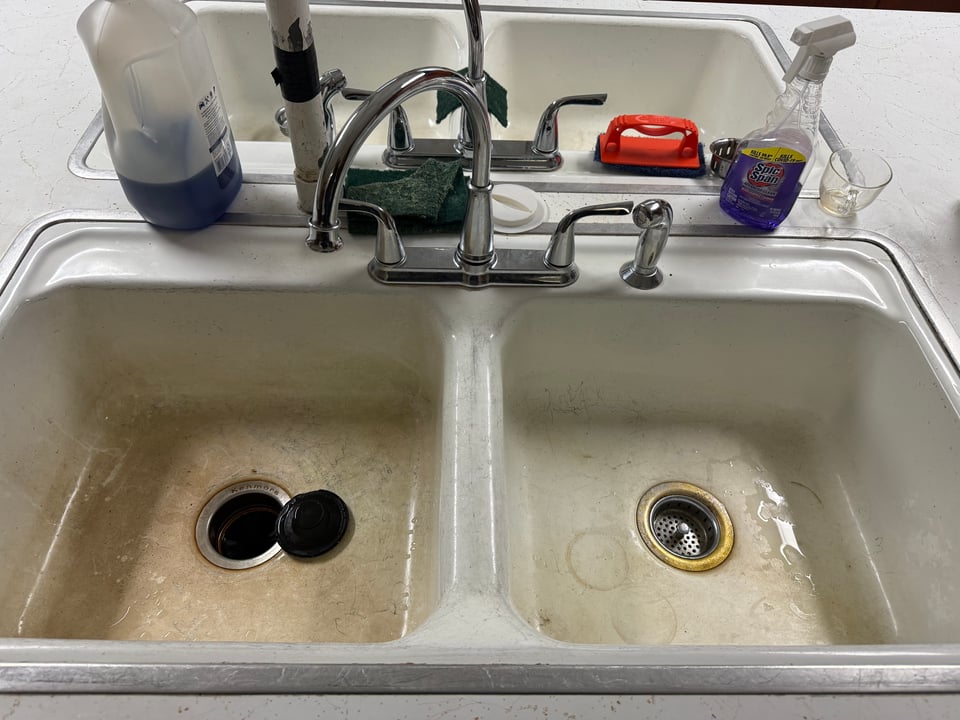 Our dilapidated kitchen