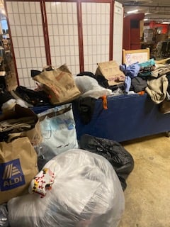 The same photo as before, but with 50% fewer bags and boxes