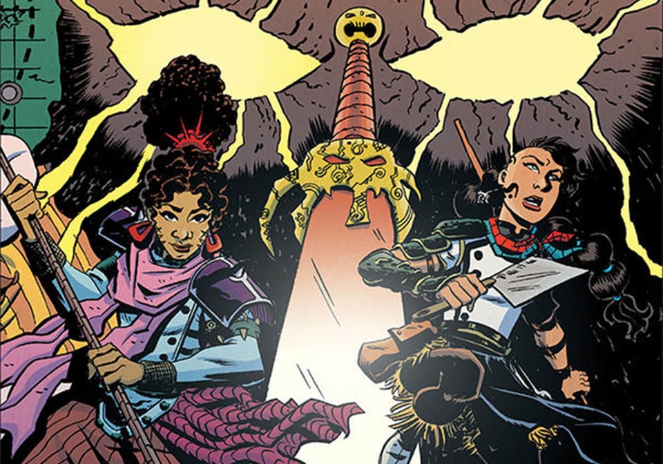 Savor and Cori from Savor, the graphic novel by Neil Kleid and John Broglia from Dark Horse Comics