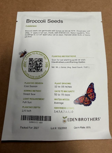 Bad seeds: broccoli seeds may carry Salmonella