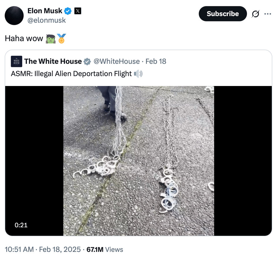 screen capture of tweet