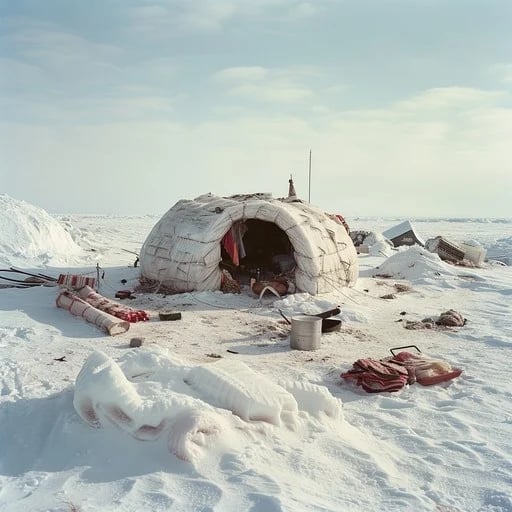 abandoned igloo