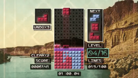 Tetrachroma gameplay and title screen