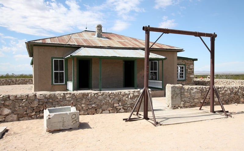 Outside view of restored McDonald Ranch House on the grounds of the Trinity Site.