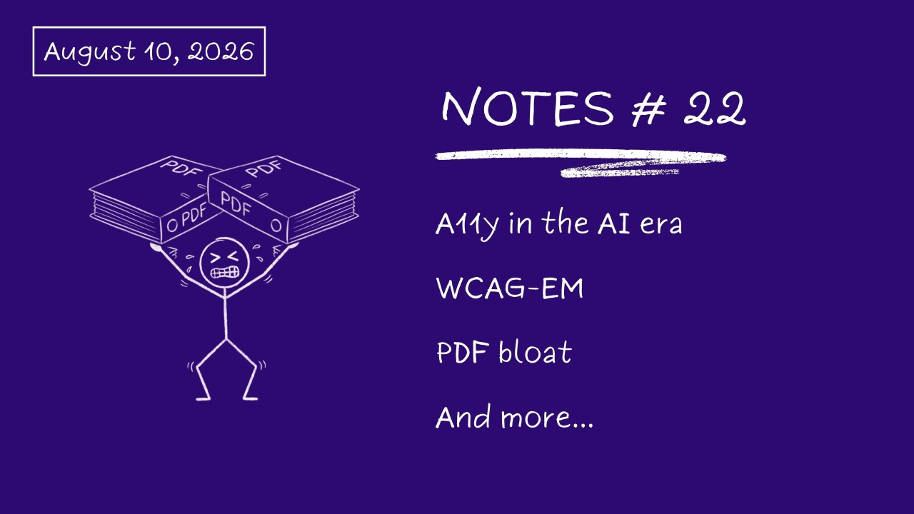 Notes # 22: "Could AI Be Increasing Our Accessibility Debt? What Should Be Done?"