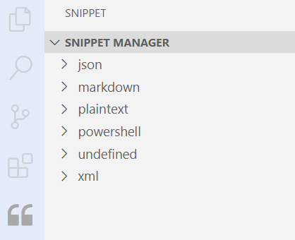 VSCode Snippet Manager