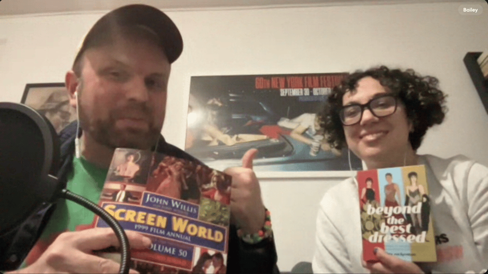 Guest Esther Zuckerman with co-host Jason Bailey.