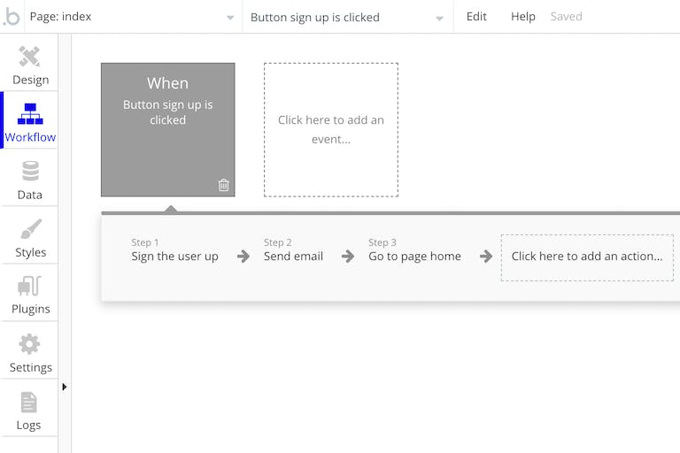 Bubble.io looks so friendly! Img from https://bubble.io/