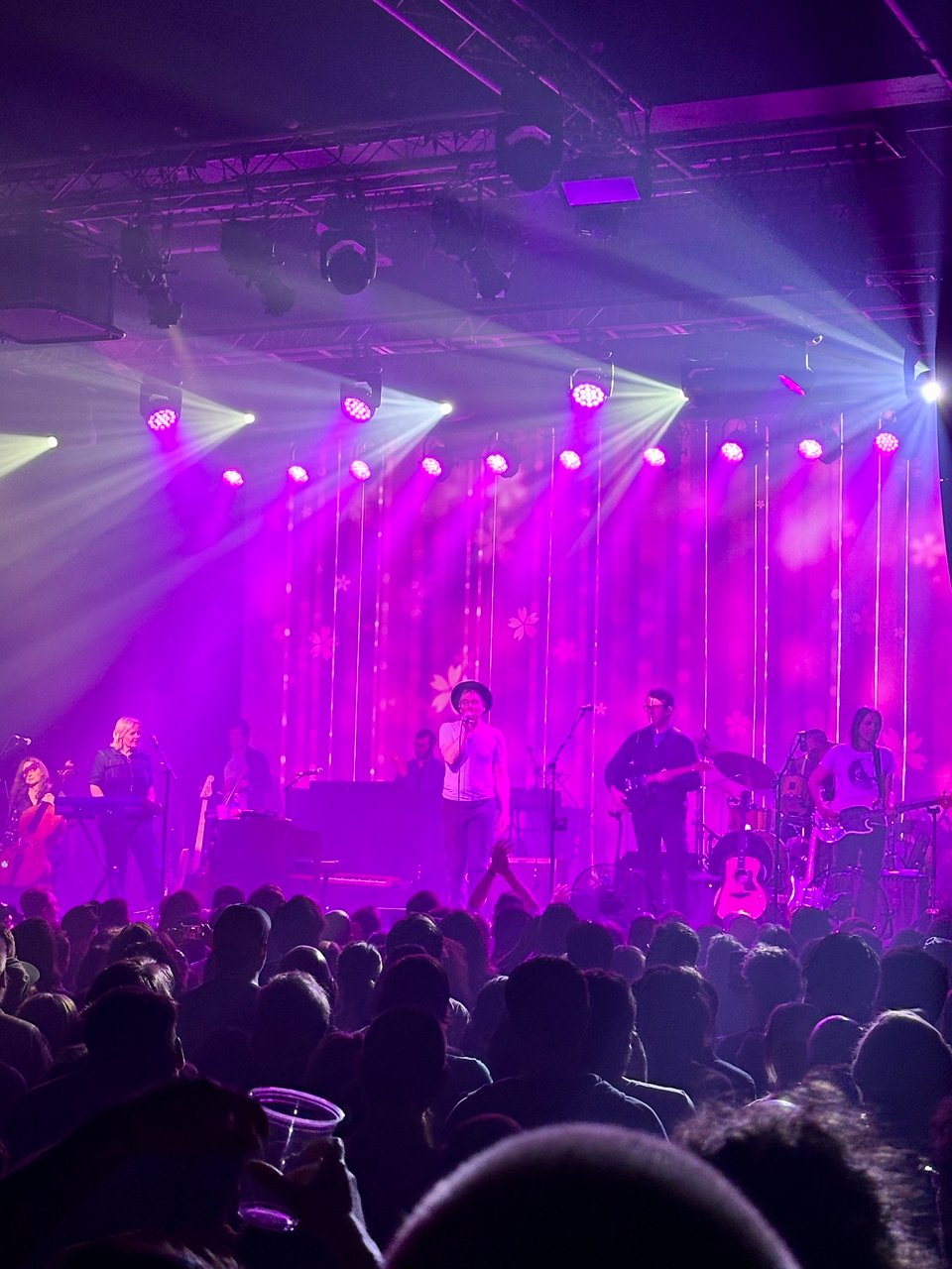 A crowd watching the band Belle and Sebastian perform at First Avenue nightclub