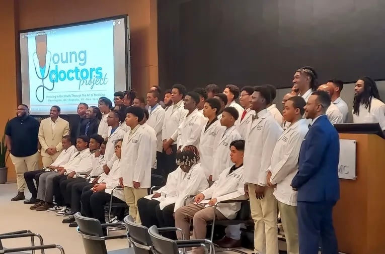 Some young men participating in the Young Doctors Project White Coat Ceremony at Howard University on June 23. Did they walk on the streets of D.C. to get there. Will they be able to?