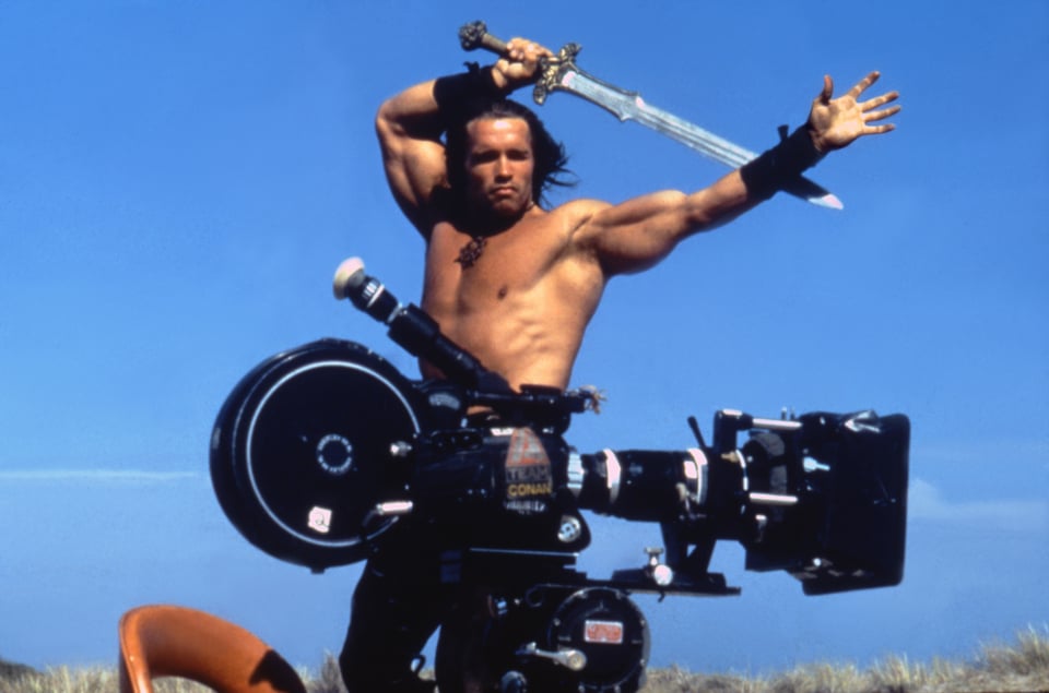 Behind-the-scenes photo from "Conan the Barbarian."