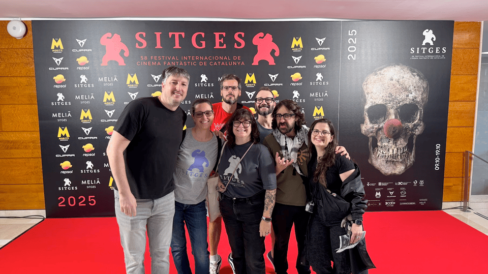 at the sitges film festival with friends