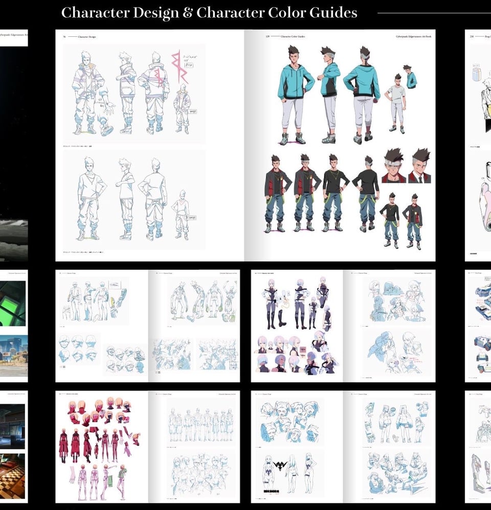 Preview of the Edgerunners artbook.