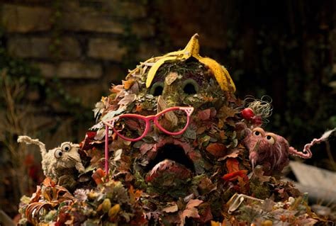 The character 'Majorie the Trash Heap' from Fraggle Rock, with a banana peel on her head.
